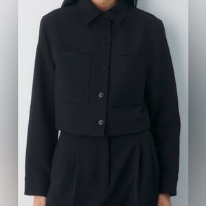 Aritzia Black Little Cropped Jacket
